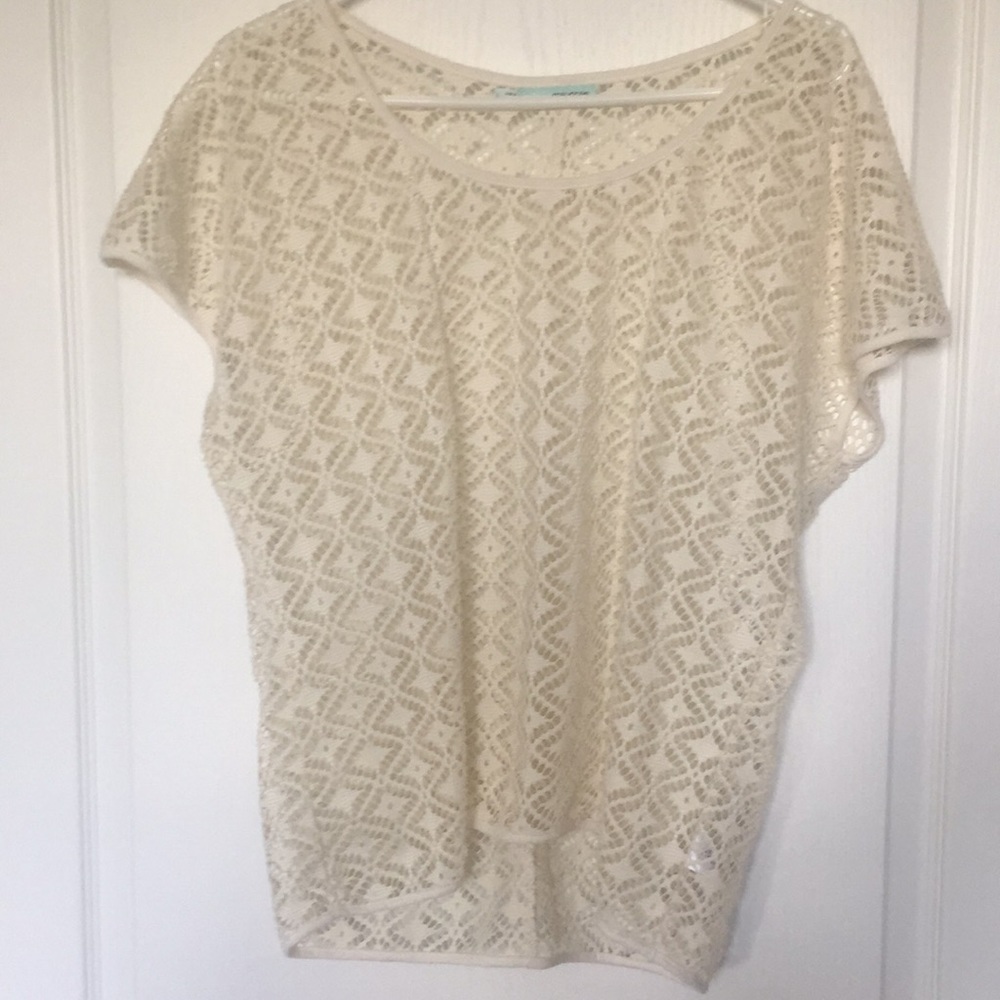 3 for $10 Cream pattern top